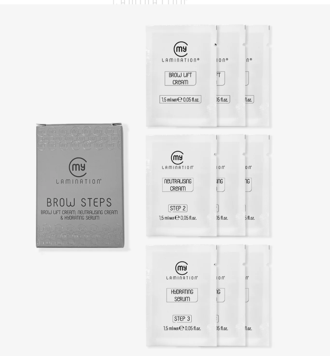 BROW STEPS (3 Fasi Laminazione Sopracciglia)